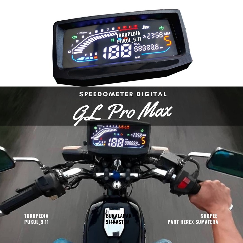 Jual Speedometer Spidometer Digital Variasi Model Original Gl Pro Gl