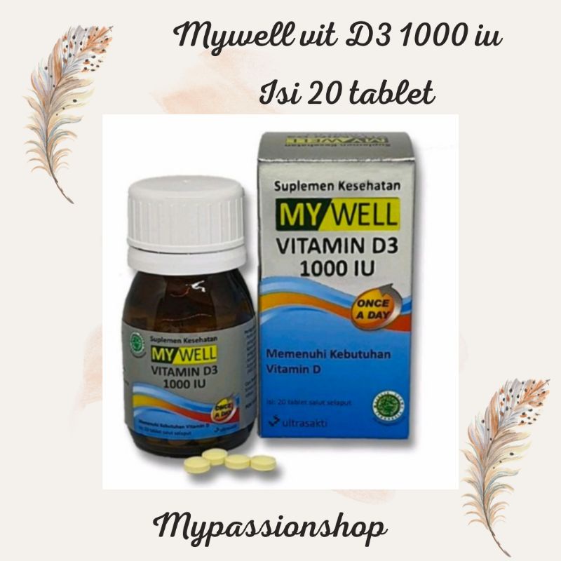 Jual MY WELL VITAMIN D3 1000 Iu Shopee Indonesia