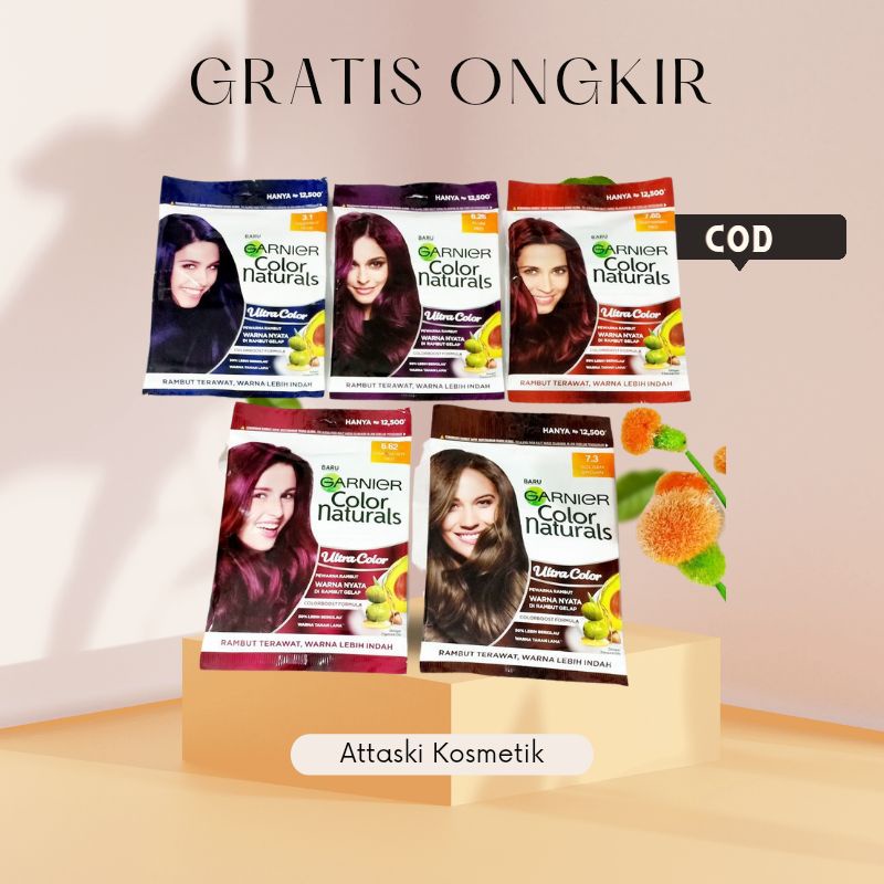 Jual Garnier Hair Colour Sachet Cat Semir Pewarna Rambut Color Naturals