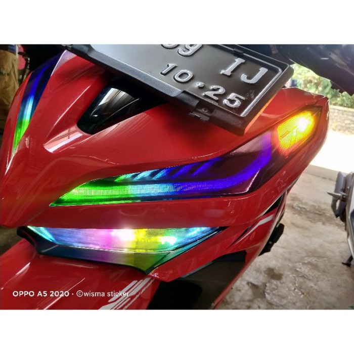 Jual Stiker Sticker Lampu Alis Vario 125 150 New RGB Stiker Lampu