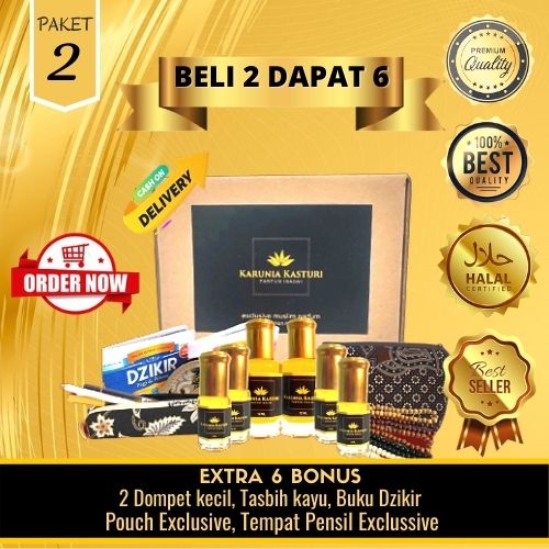 Jual Karunia Kasturi Beli 2 Dapat 6 Minyak Wangi Kasturi Parfum Ibadah