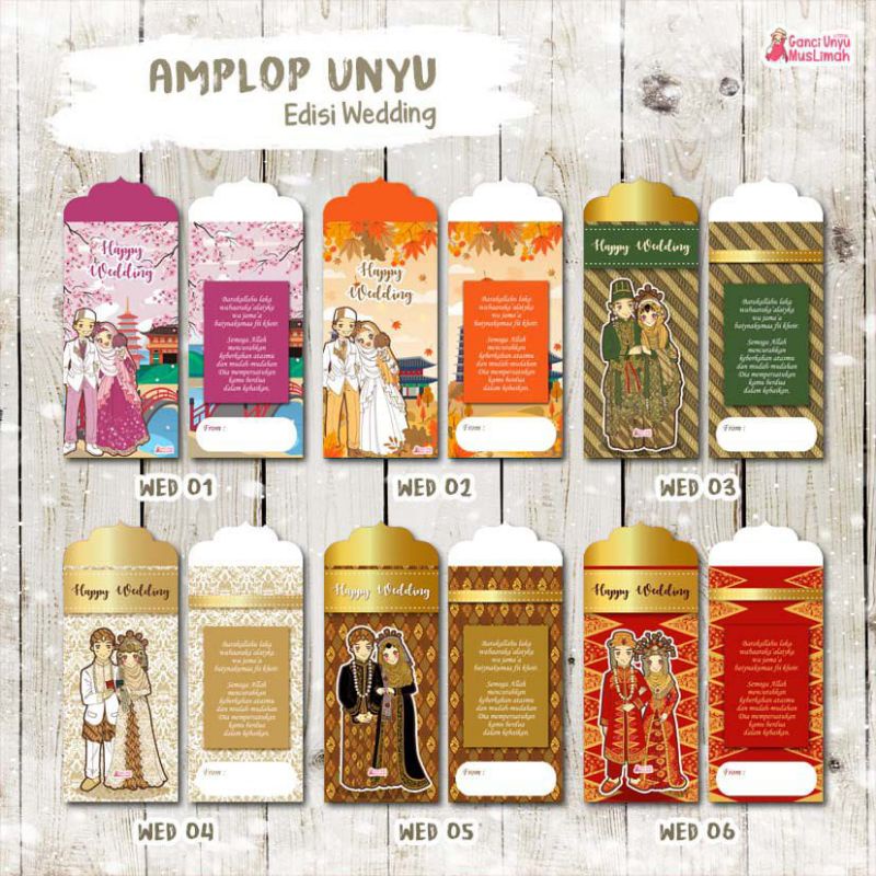 Jual Amplop Wedding By Ganci Unyu Muslimah Shopee Indonesia