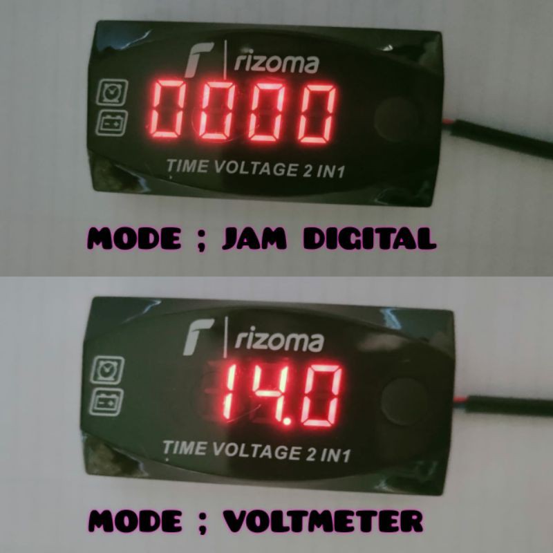 Jual Voltmeter Rizoma In Aki Jam Digital Voltmeter In