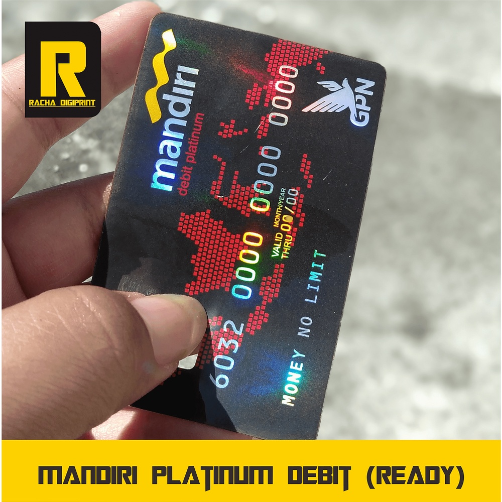 Jual Ready Stiker Atm Premium Mandiri Debit Platinum Shopee Indonesia