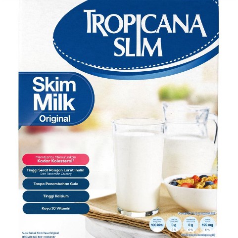 Jual TROPICANA SLIM MILK SKIM ORIGINAL PLAIN 500GR Indonesia Shopee