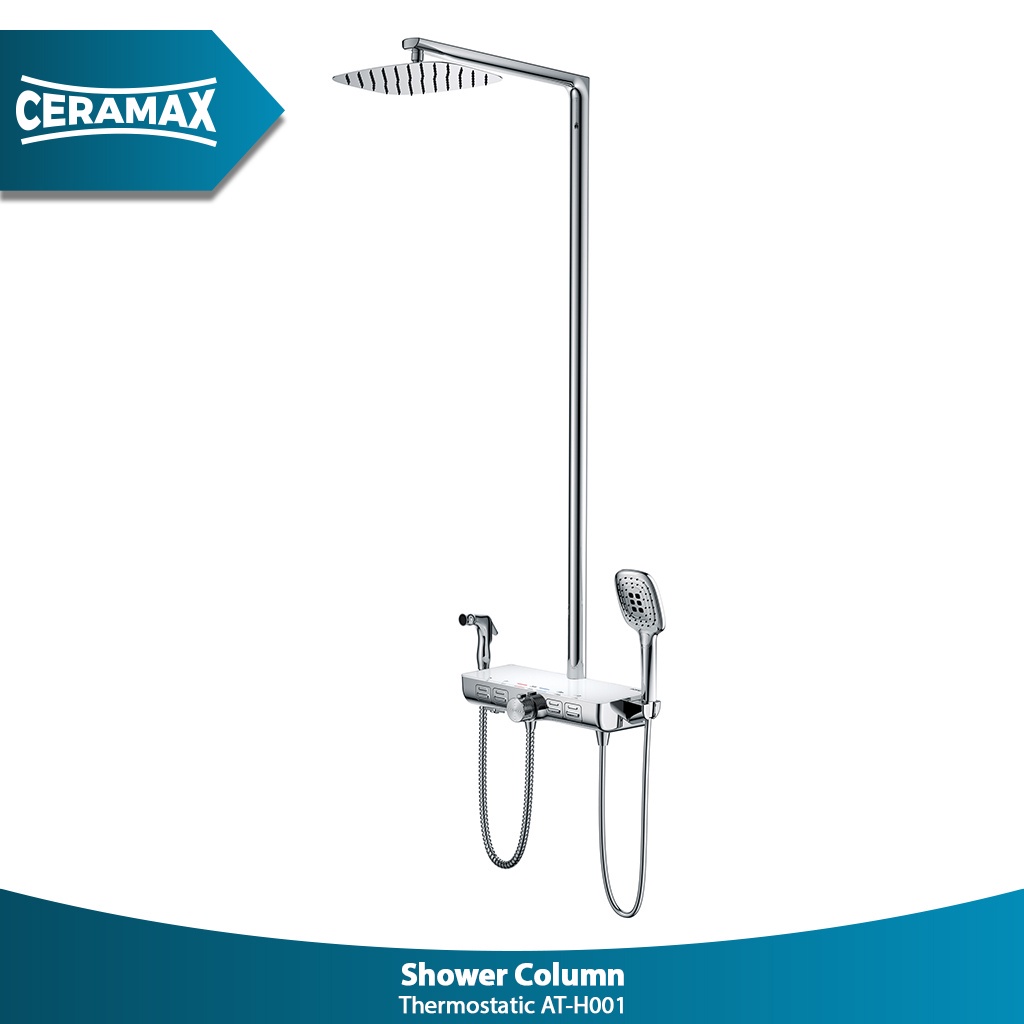 Jual Ceramax AT H001 Thermostatic Shower Column Shopee Indonesia