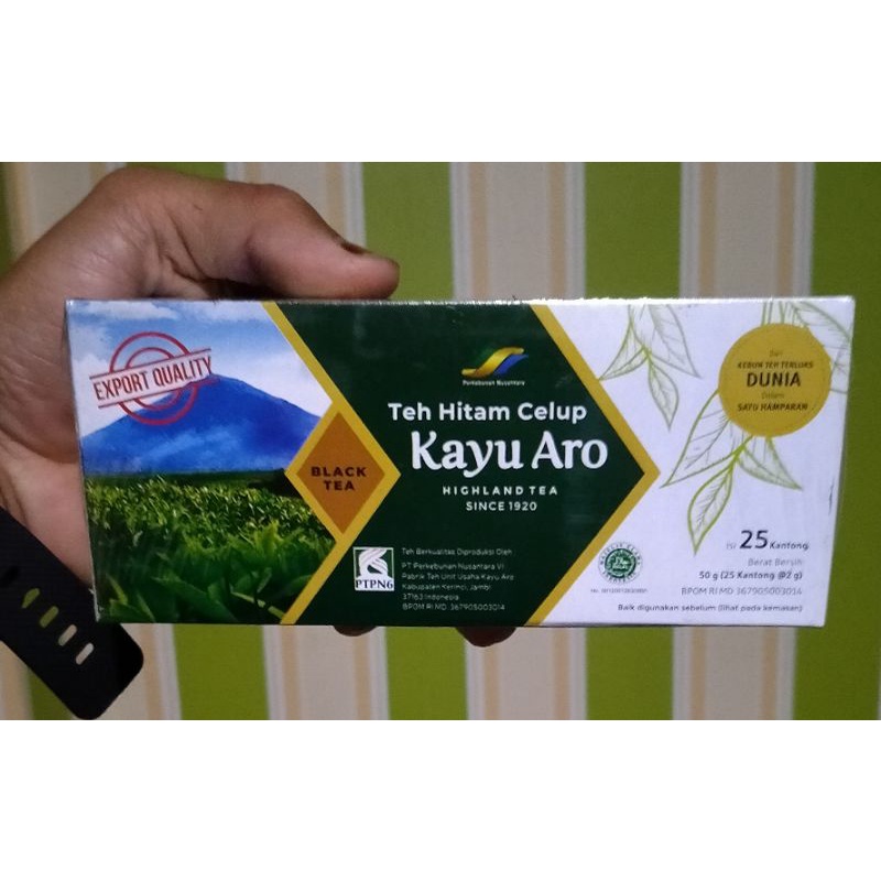 Jual Teh Celup Kayu Aro Gr Asli Dari Kebun Teh Kerinci Shopee