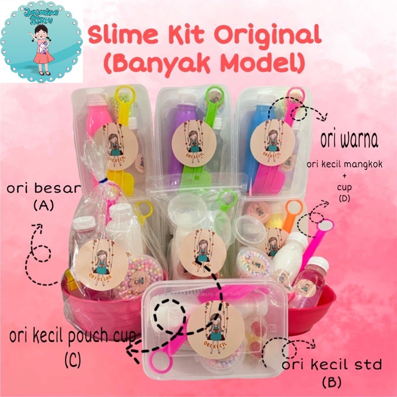 Jual Slime Kit Bahan Slime Original Banyak Model Slime Kit Original