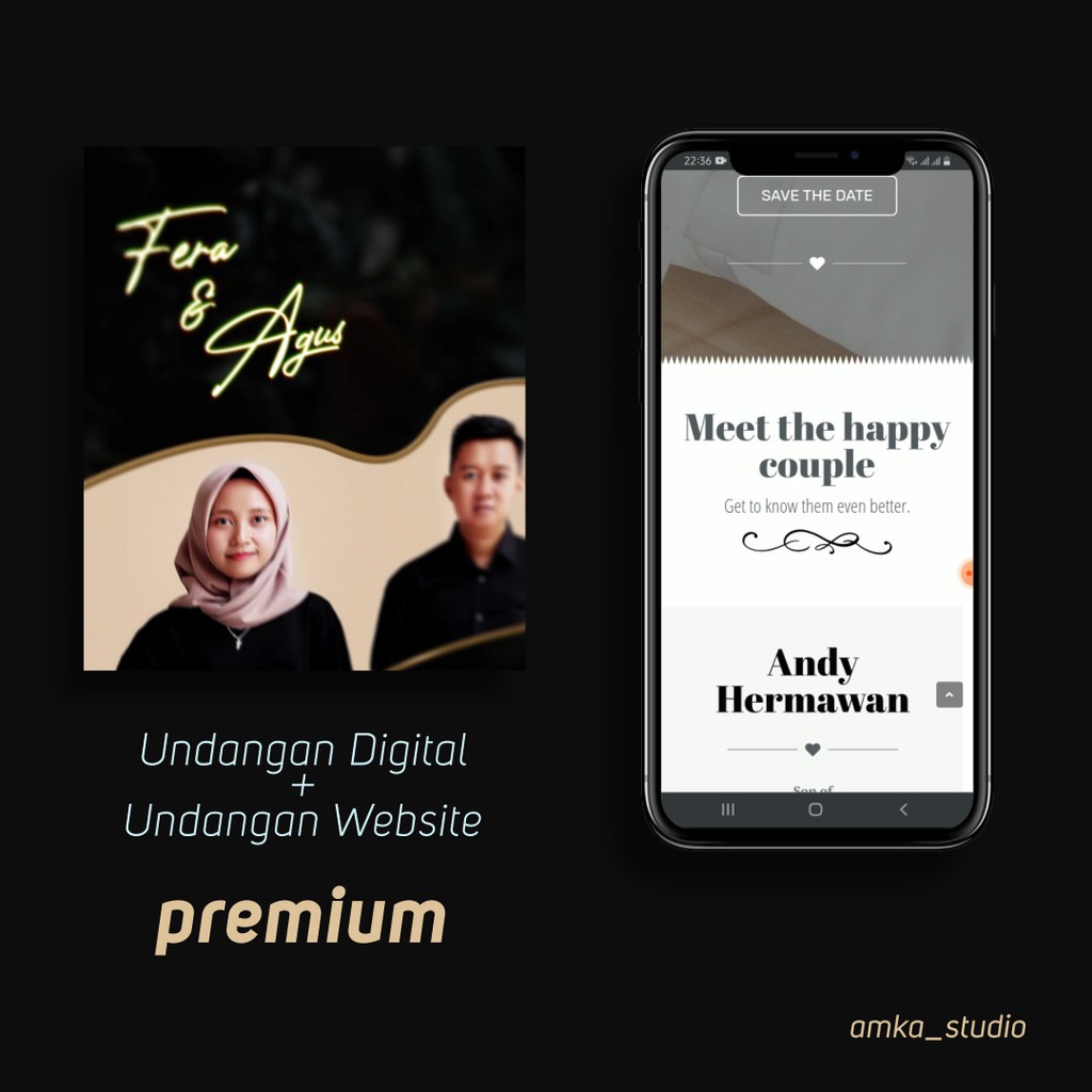 Jual Undangan Website Undangan Digital Satu Paket Y02 Shopee