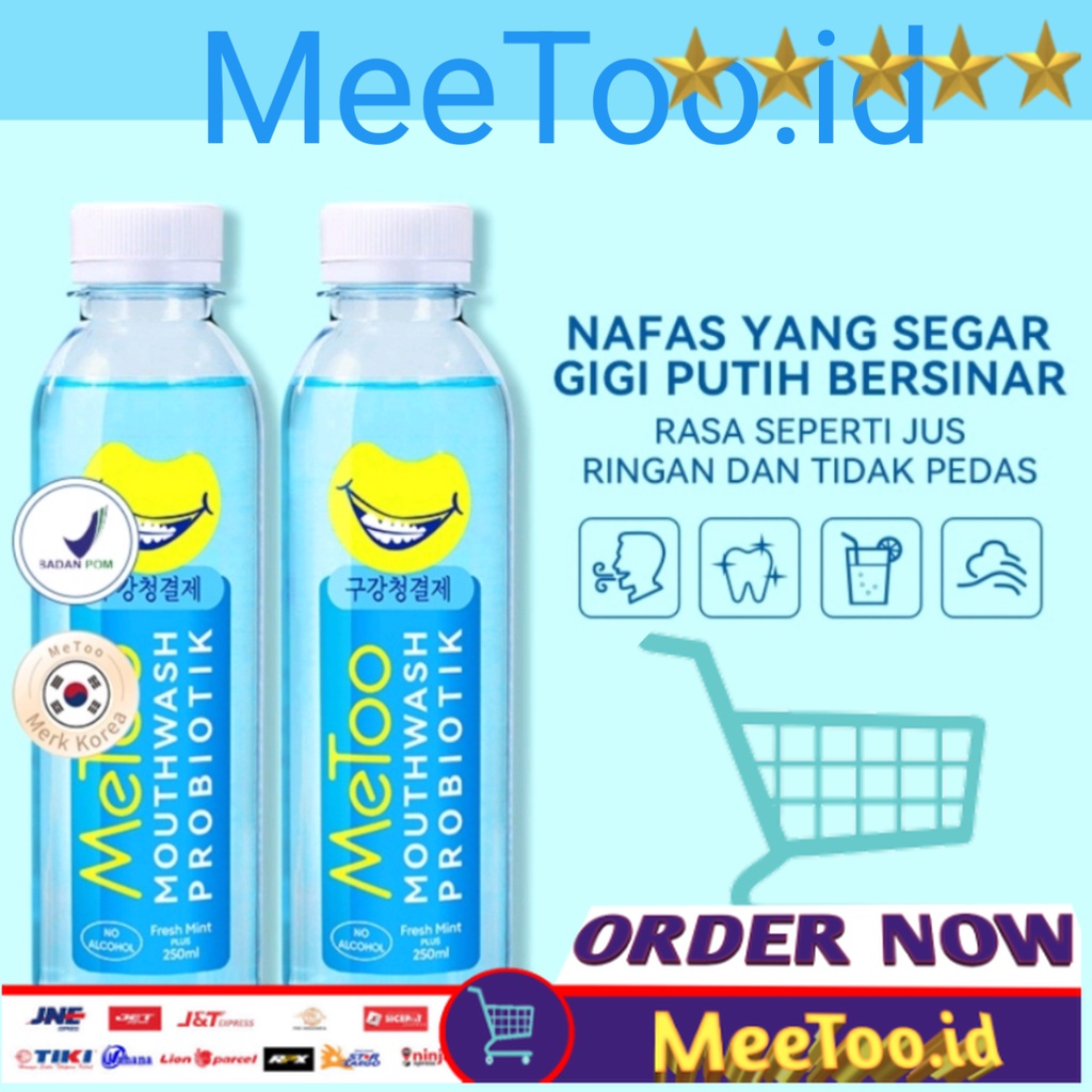 Jual Metoo Mouthwash Fresh Mint Ml Obat Kumur Probiotik Nafas