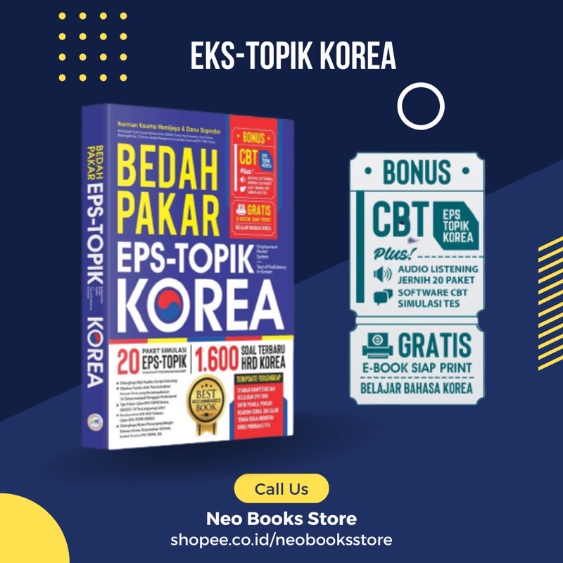 Jual Buku Latihan Bahasa Korea Bedah Pakar Eks Topik Korea Shopee