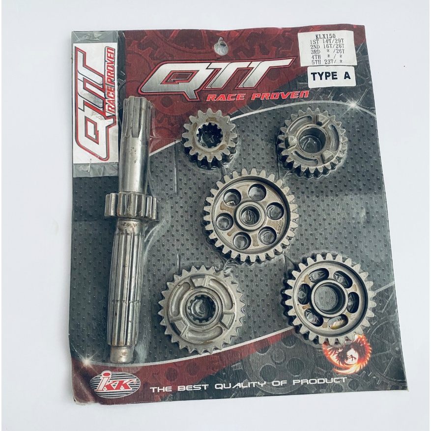 Jual Gear Gigi Ratio Rasio Qtt Racing Klx Tipe A St Original