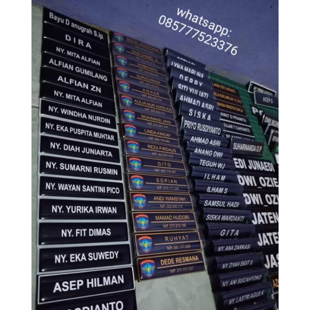 Jual Papan Nama Name Tag Shopee Indonesia