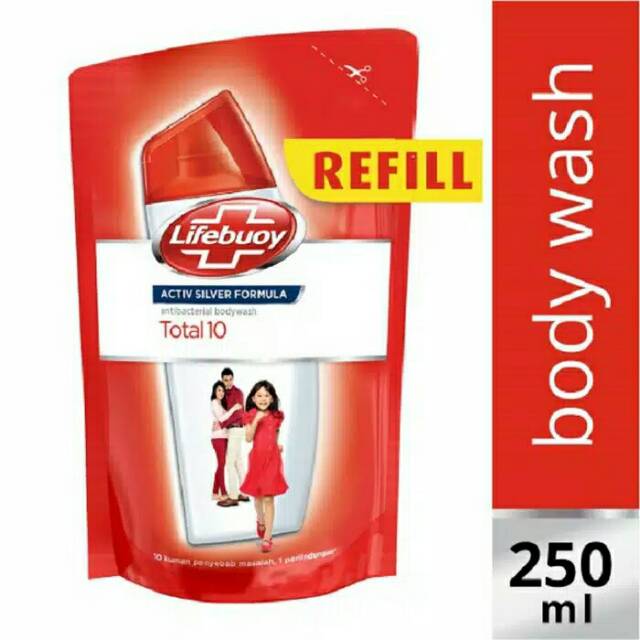 Jual Lifebuoy Sabun Cair Merah Total 10 Refill 250 ML Shopee Indonesia