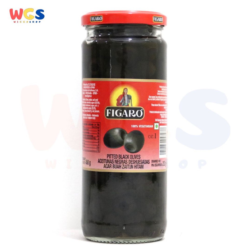 Jual Figaro Pitted Black Olives 450 Gr Acar Buah Zaitun Hitam