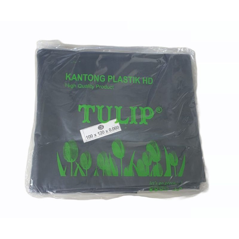 Jual Kantong Plastik Sampah 100x120cm Merk Tulip Trashbag Plastik