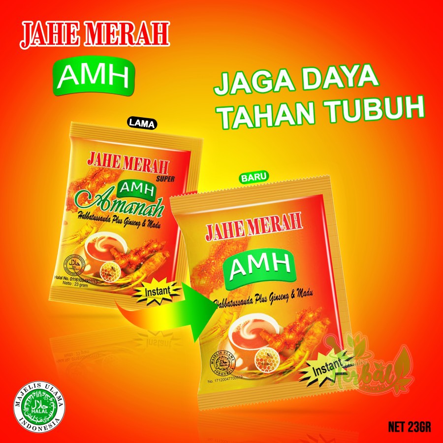 Jual Jahe Merah AMH ORIGINAL Kemasan Terbaru Per Renceng Shopee Indonesia