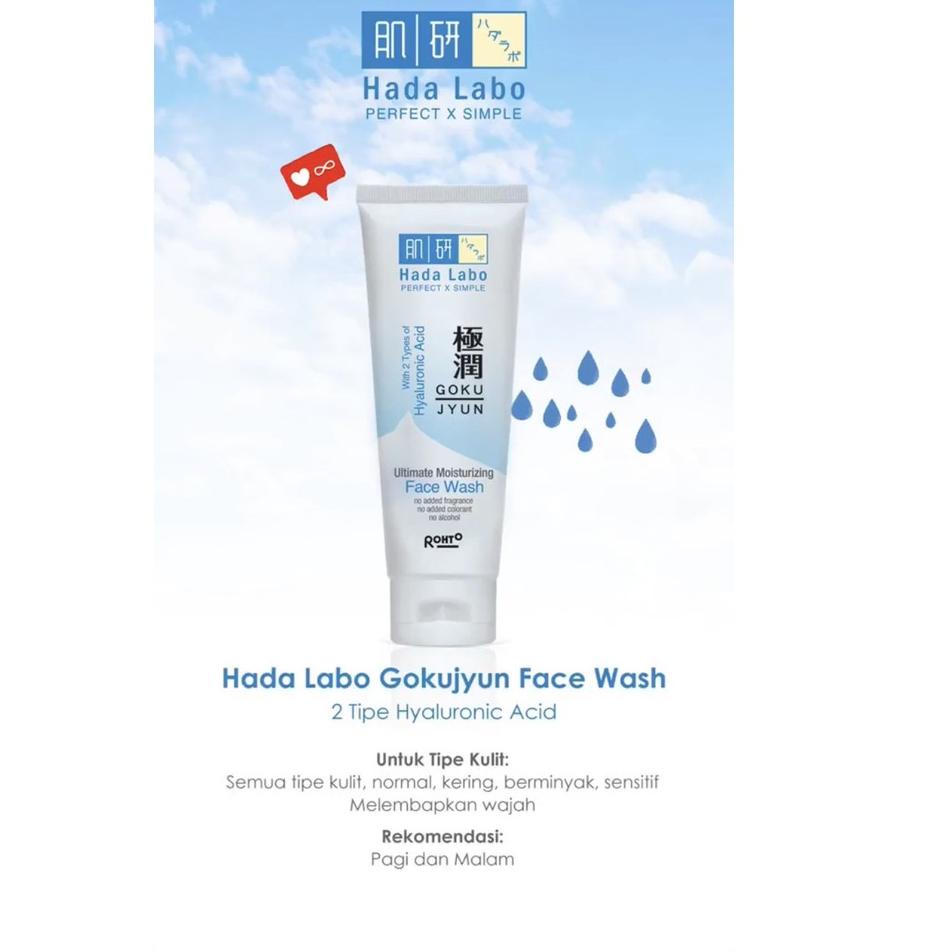 Jual Hada Labo Gokujyun Ultimate Moisturizing Face Wash Gr Gr