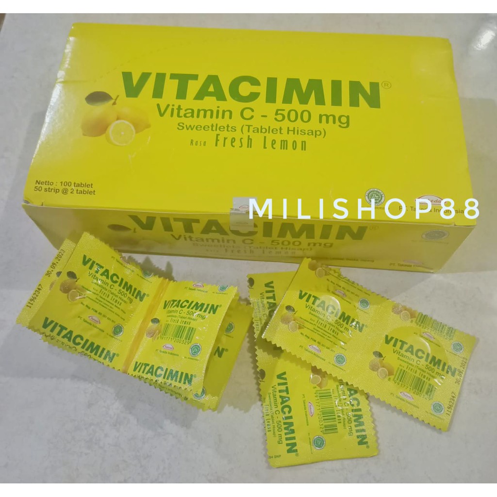 Jual Vitacimin Vitamin C Strip Kuning Shopee Indonesia