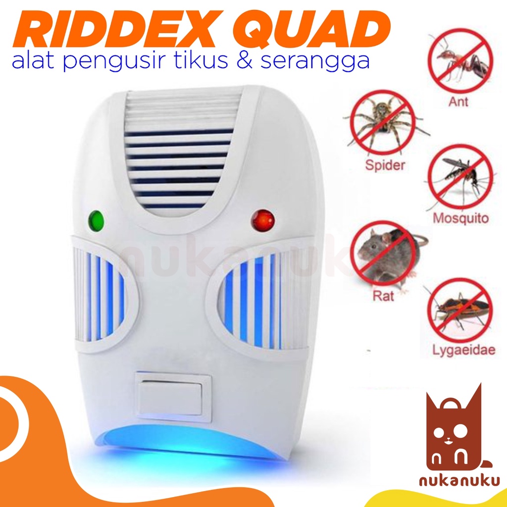 Jual Riddex Quad Riddex Hijau Alat Pengusir Tikus Kecoa Nyamuk