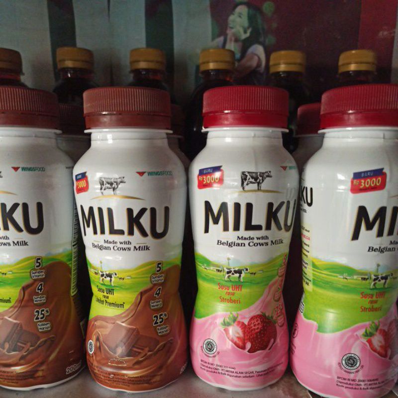 Jual Milku Susu Uht Rasa Coklat Premium Stroberi Ml Shopee Indonesia