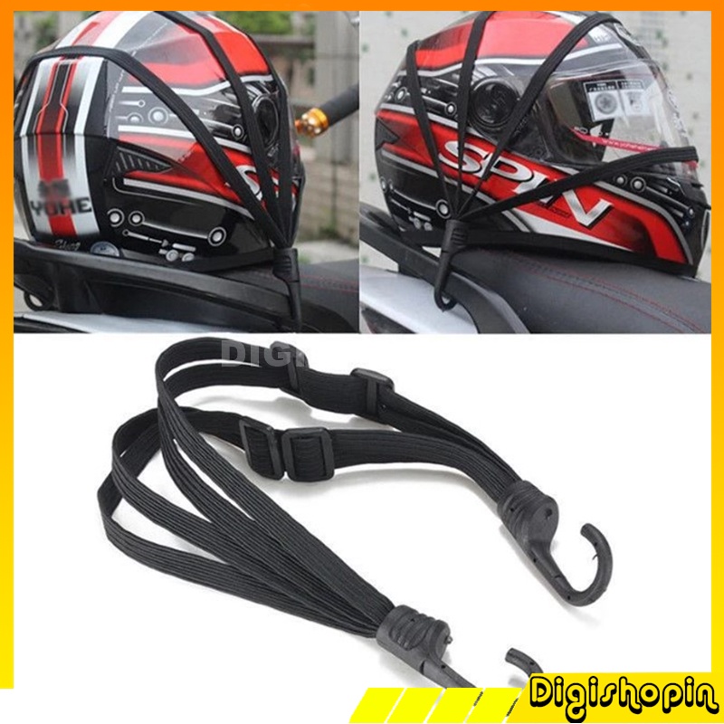 Jual Tali Motor 60 Cm Dengan 2 Hook Pengait Tali Helm Tali Touring