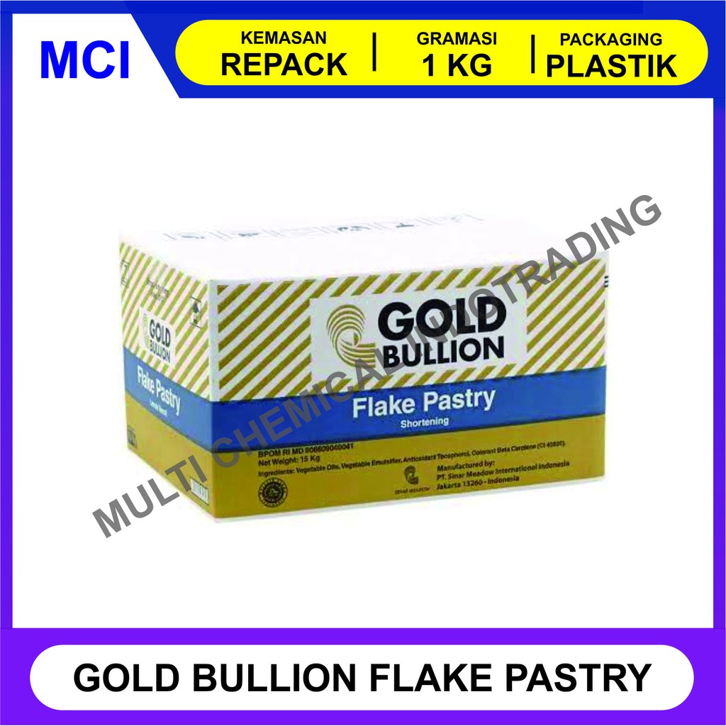 Jual KORSVET GOLD BULLION FLAKE PASTRY SHORTENING REPACK 1 KG