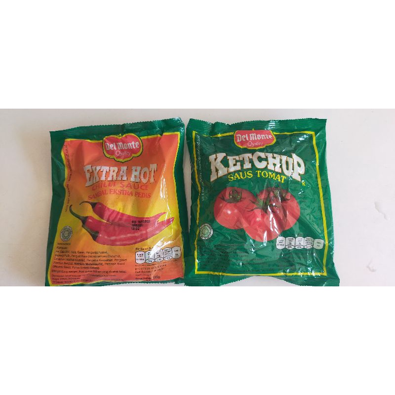 Jual Delmonte Sachet Paket Saos Sambal Dan Tomat Isi 24 Sachet Shopee