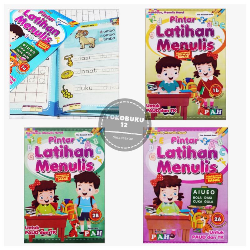 Jual Buku Tk Paud Pintar Latihan Menulis Abc Huruf A B A B Pah