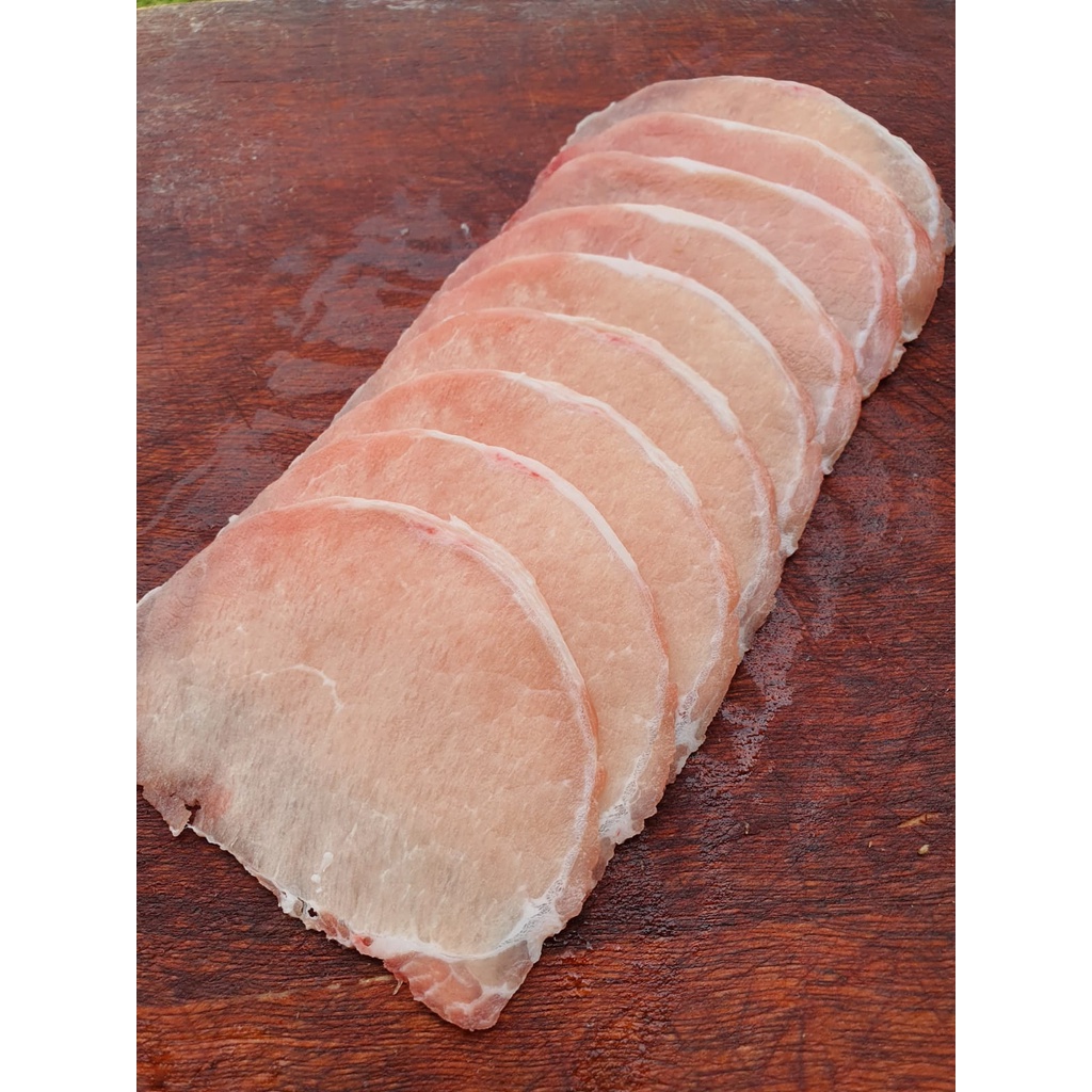 Jual Daging Slice Karbonat Loin Pork Meat 500gr Shopee Indonesia