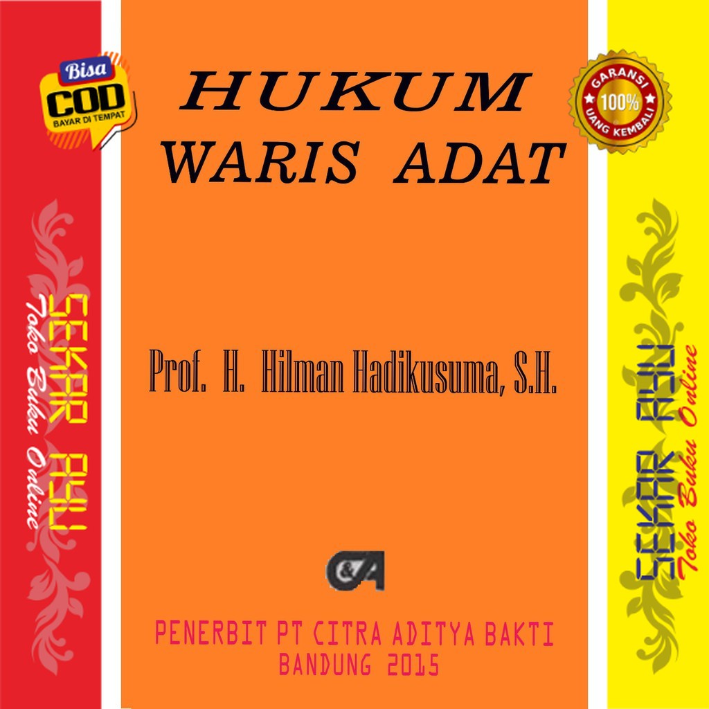 Jual Hukum Waris Adat H Hilman Hadikusuma H03 Shopee Indonesia