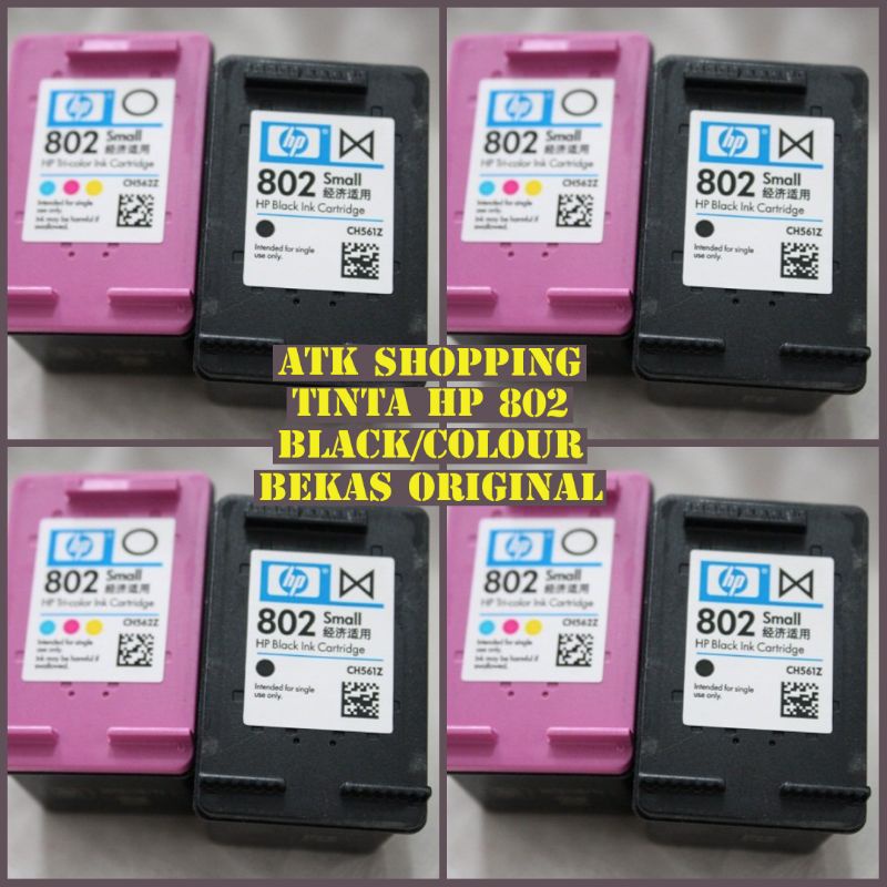 Jual Tinta Hp Black Colour Bekas Original New Shopee Indonesia