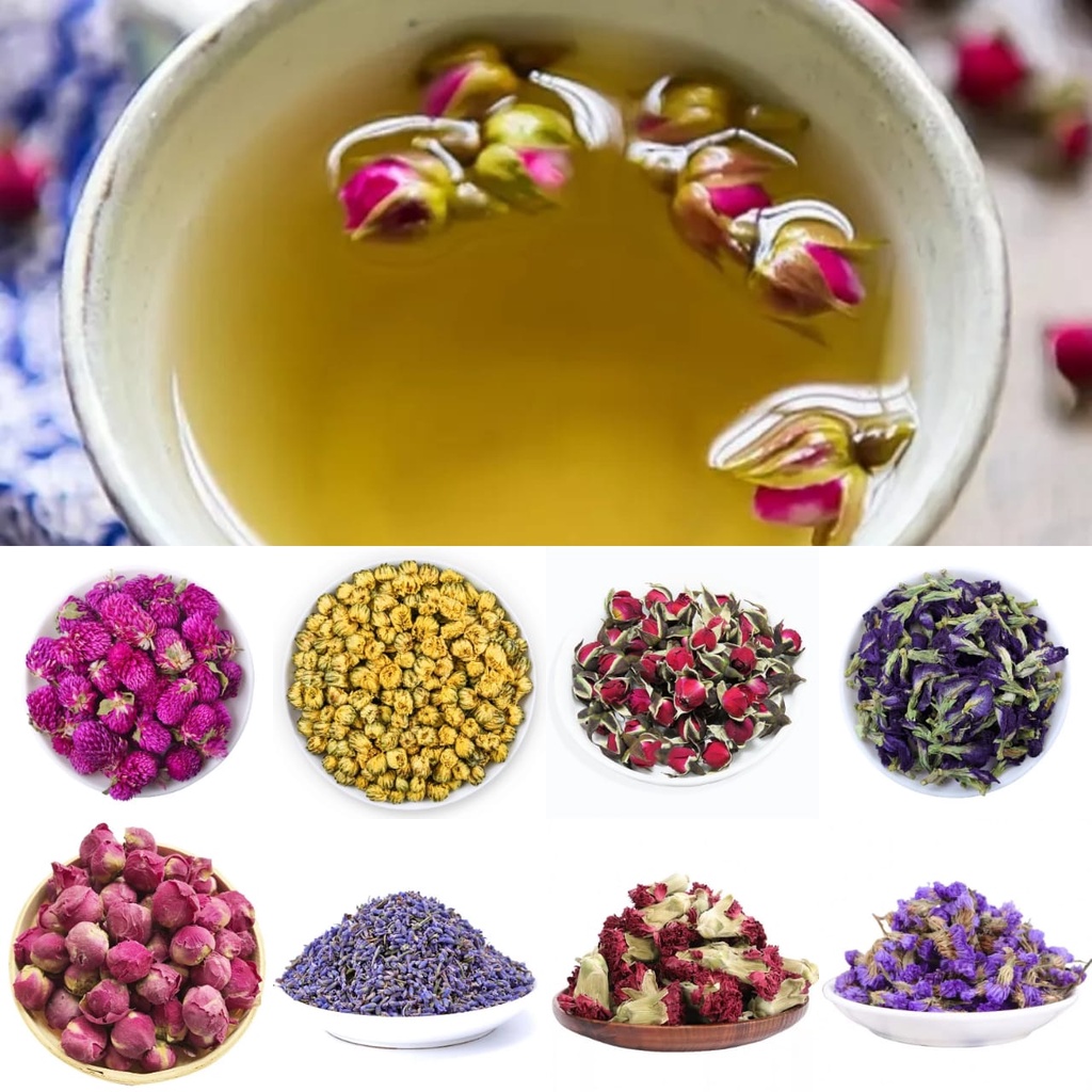 Jual Flower Tea Teh Bunga Telang Kering Organik Teh Kembang Telang