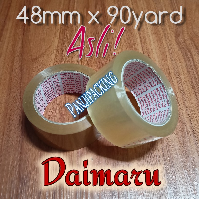 Jual Lakban Daimaru Bening Coklat Tebal Opp Tape Super Ready Mm X