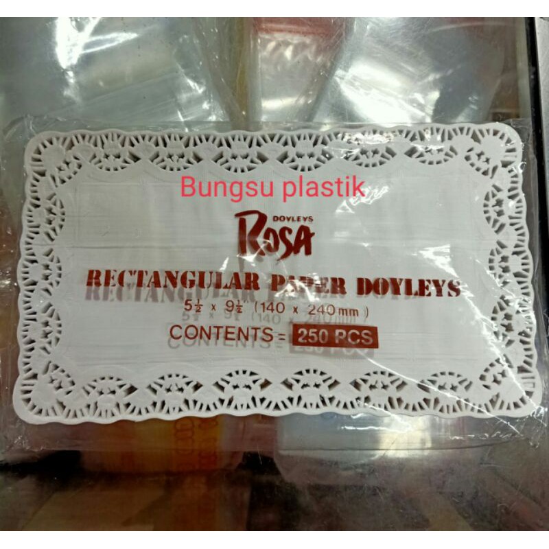 Jual Kertas Alas Kue Persegi Panjang Paper Doyleys Rectangular X