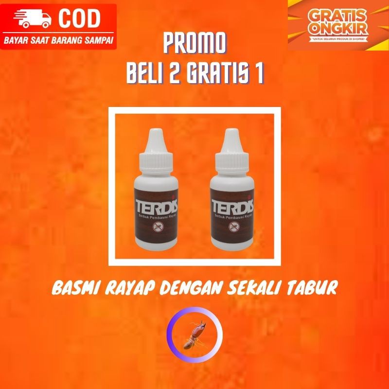 Jual TERDIS Obat Anti Rayap Serbuk Umpan Racun Pembasmi Rayap Kayu Dan