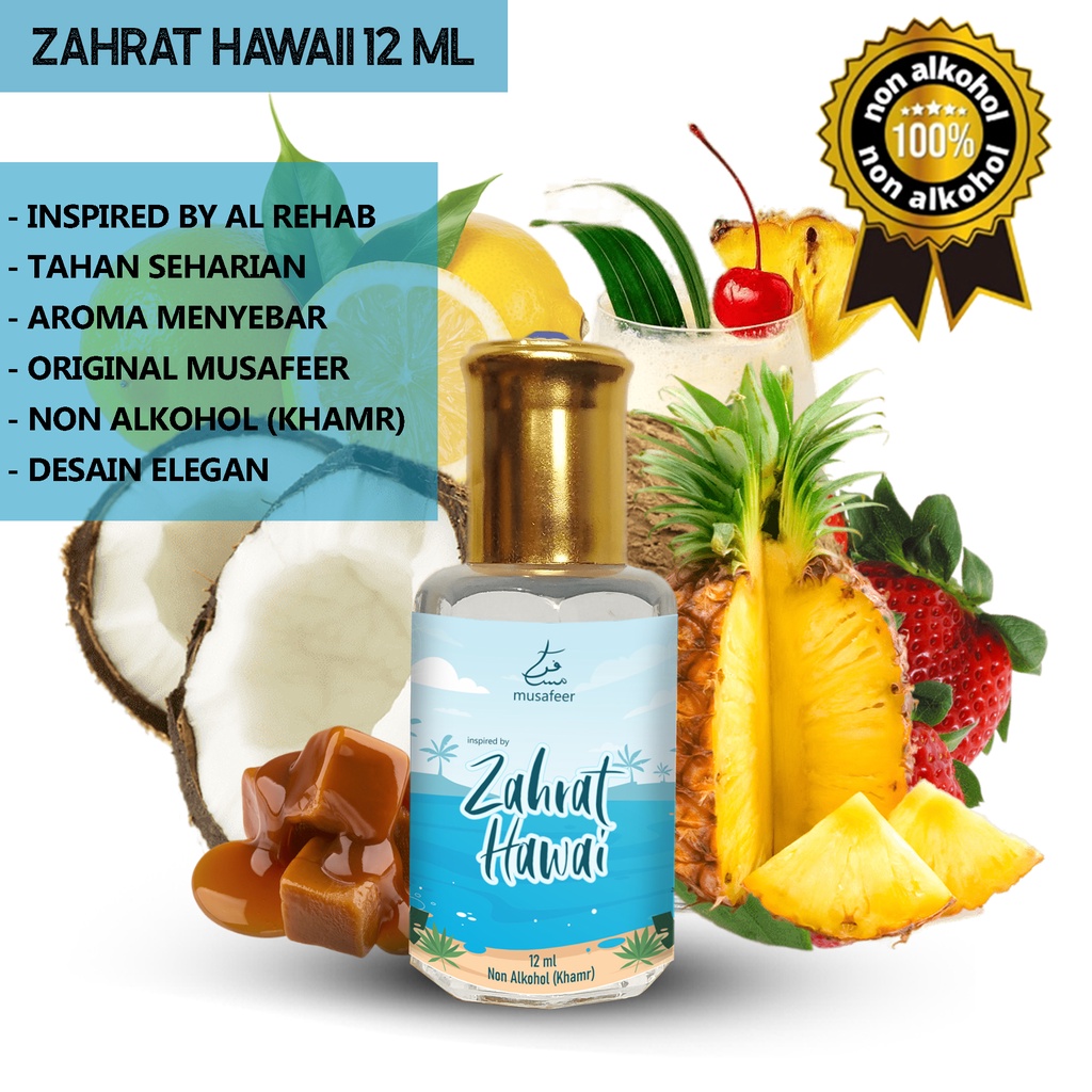 Jual PARFUM ZAHRAT HAWAII 12 ML NON ALKOHOL Khamr Inspired By Al