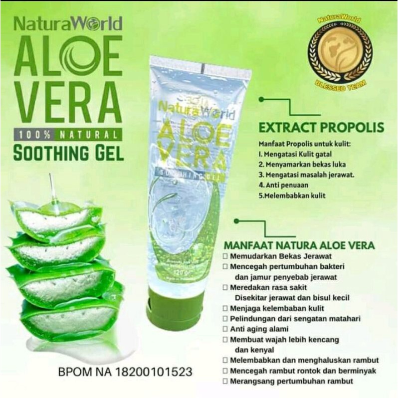 Jual Natura Aloevera Shooting Gel Tube 120 Gr Shopee Indonesia