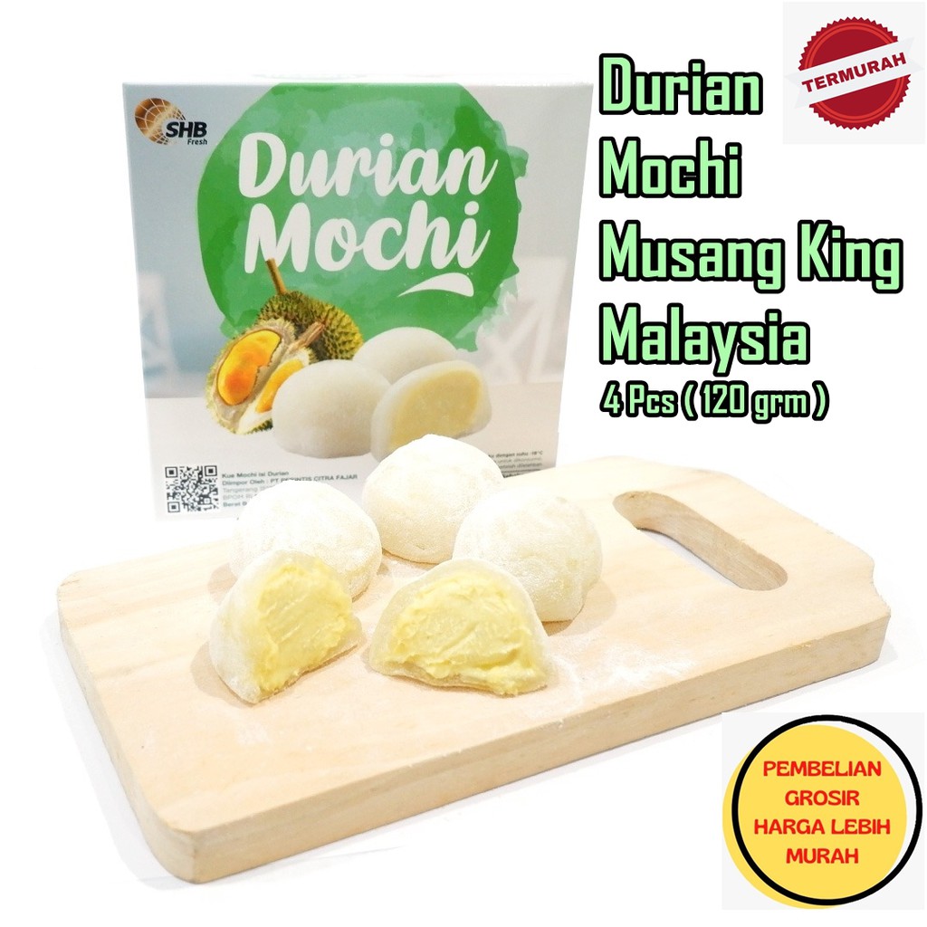 Jual Mochi Durian Musang King Durian Mochi SHB Premium Durian Mochi