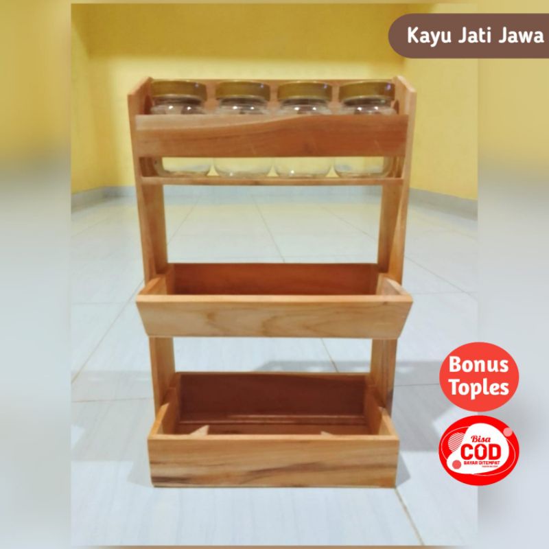 Jual Rak Bumbu Dapur Rak Bawang Kombinasi Tingkat Susun Shopee