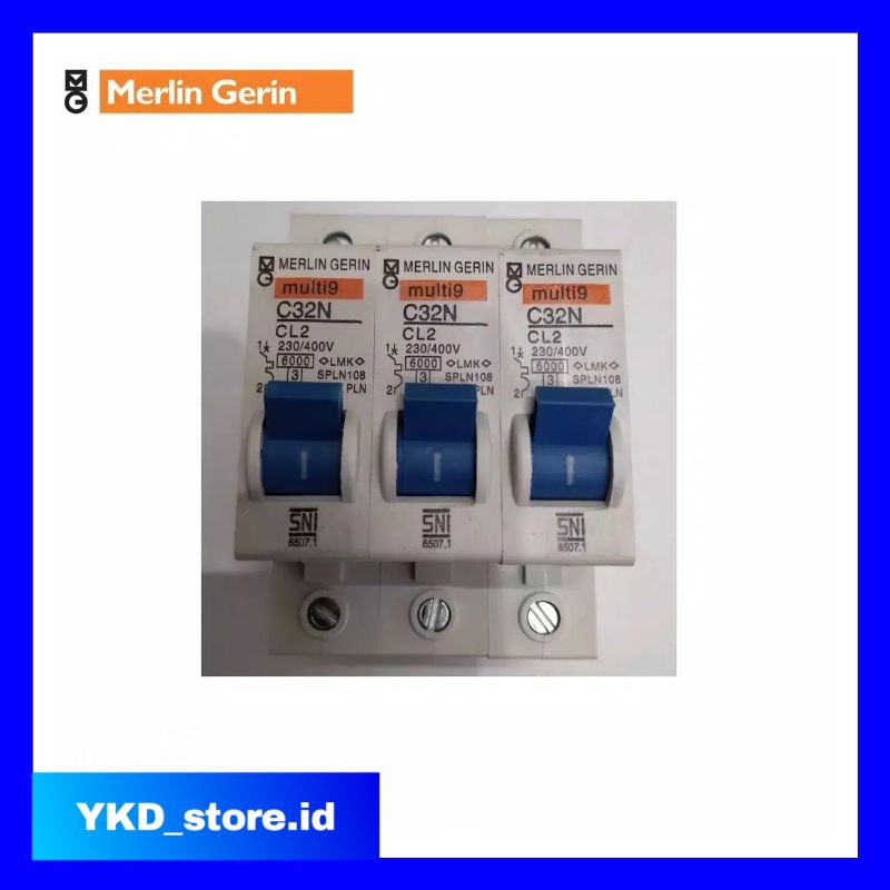 Jual Mcb A Ampere Multi Merlin Gerin W Pln Cl Spln Shopee