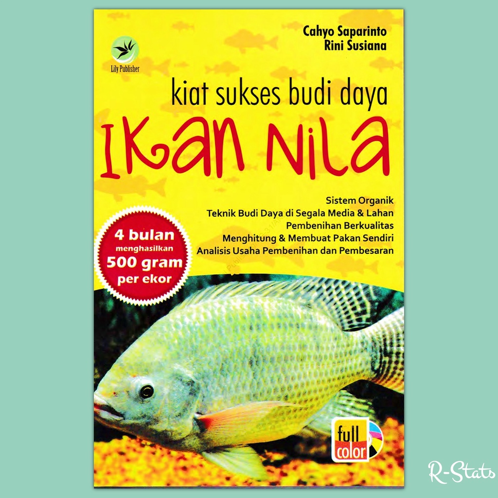 Jual Buku Budidaya Ikan Nila Mulai Dari Pembenihan Pembesaran