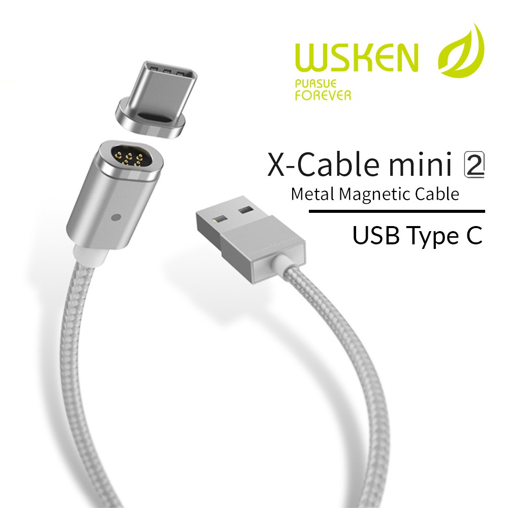 Jual WSKEN X Cable Mini 2 Magnetic Charging Cable For USB Type C