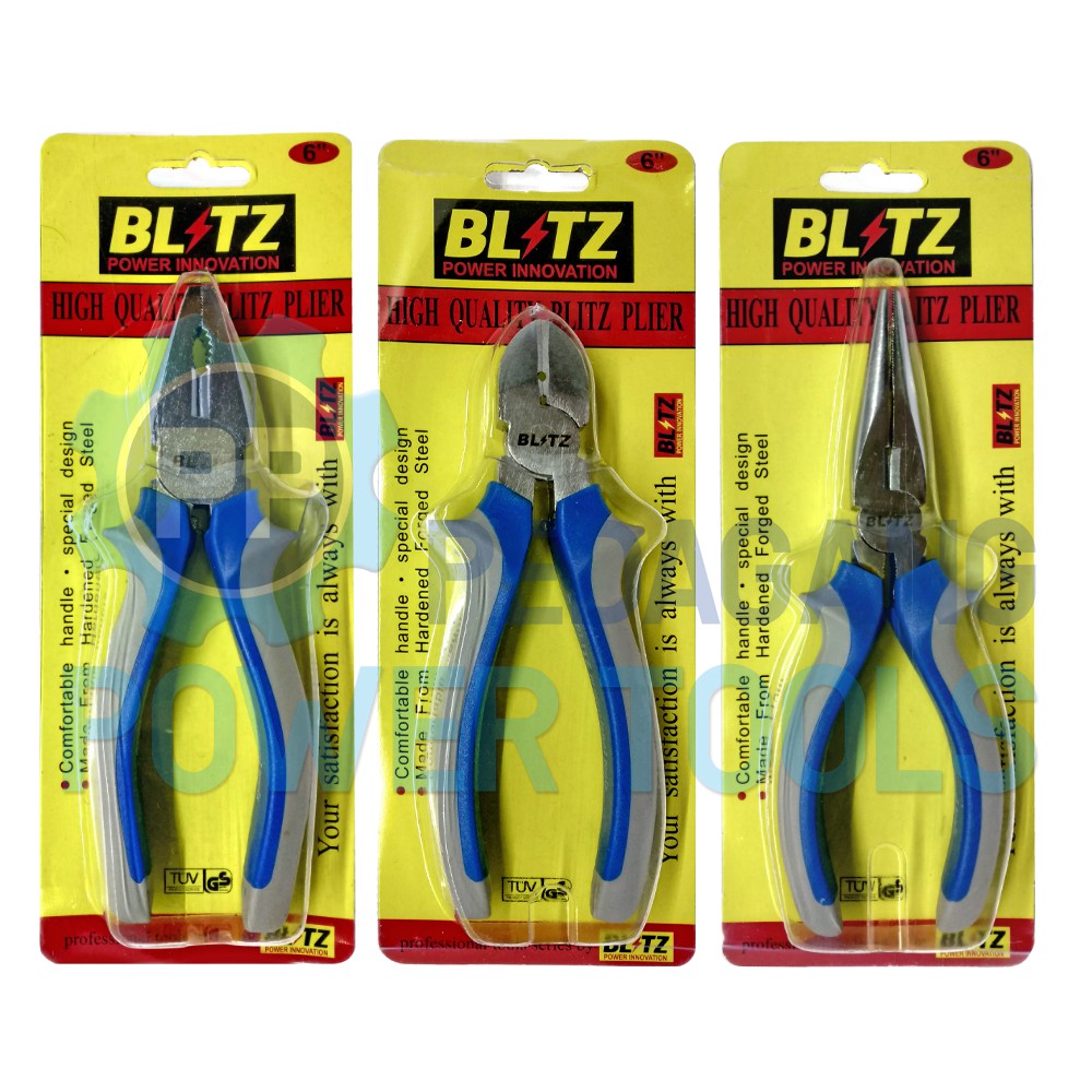 Jual Paket Set Blitz Tang Inch Tang Lancip Kombinasi Potong Kabel