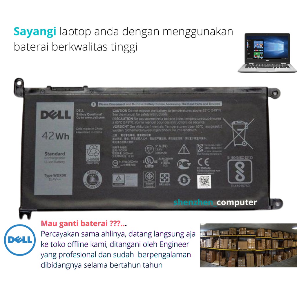 Jual Baterai Dell Inspiron Original Battery Shopee Indonesia