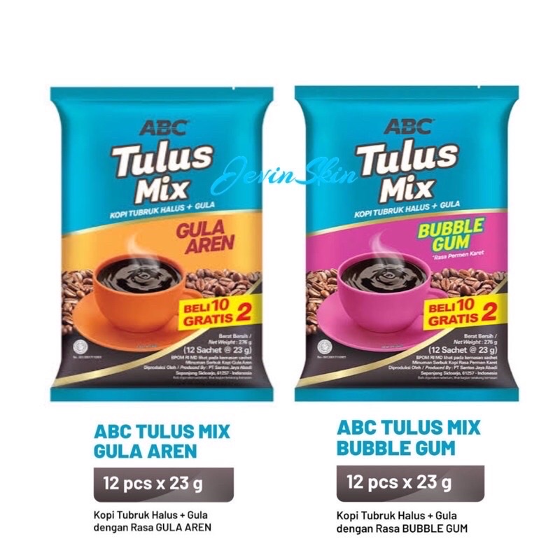 Jual Kopi Abc Tulus Mix Bubble Gum Dan Gula Aren Indonesia Shopee Indonesia