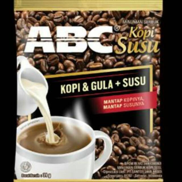 Jual ABC Kopi Susu Kopi Gula Susu Bag 10 Sachet 31 Gr Indonesia