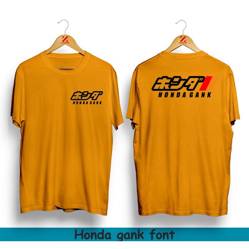 Jual Kaos Honda Gank Font Kuning Genk Gang Geng Herex Cb Gl Tiger