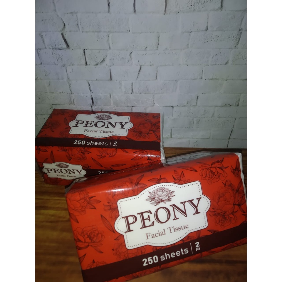 Jual PEONY 250 SHEET FACIAL TISSUE TISU WAJAH Shopee Indonesia