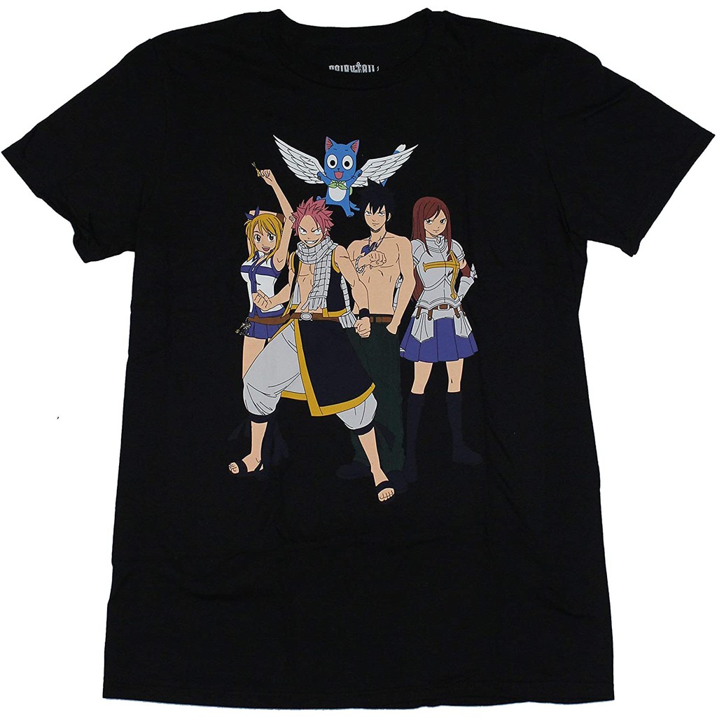 Jual Baju Kaos Baju Anime Fairy Tail Mens T Shirt Serious Tale Cast